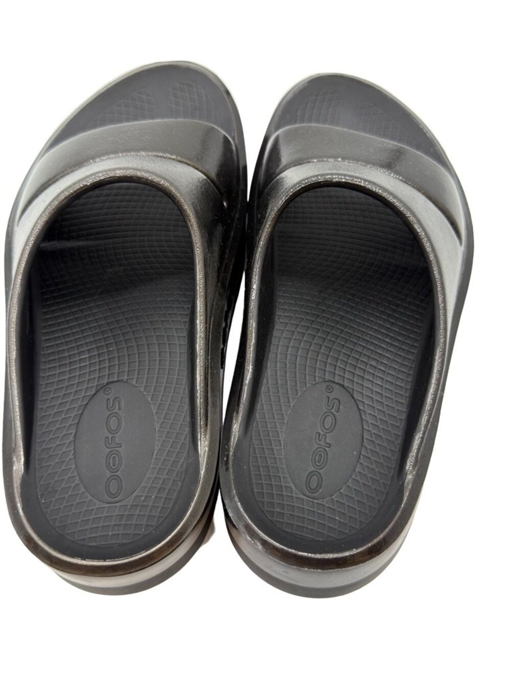 OOFOS Women’s Black OOahh Slide Recovery Sandals Size 6 - Picture 10 of 11